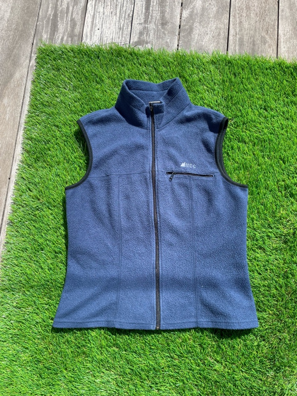 MEC Navy Men's Fleece Jacket with Zip